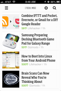 Feedly Feed View